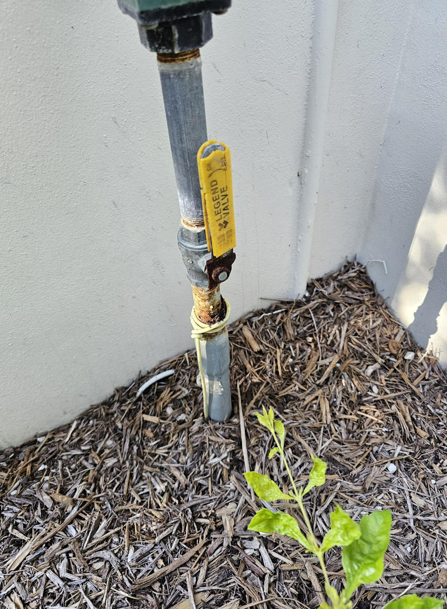 Corroded Gas Riser Repair God's Gas Service expertly fixes a natural gas leak and repairs a gas riser. The photo highlights professional gas leak detection and precise gas riser repair using high-quality, gas-rated materials to ensure safety.