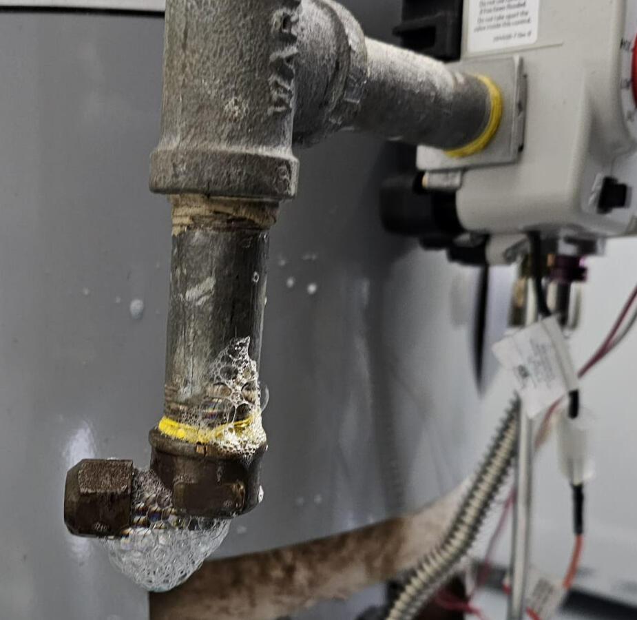 Propane Gas Line Leak Repair Another costly mistake due to the homeowners hiring a licensed plumber instead of a licensed gas installer.